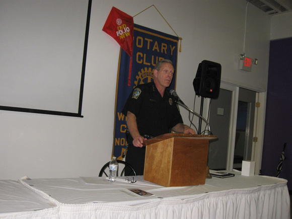 September 25, 2015 Meeting - Police Chief Ralph Evangelous