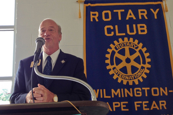District Governor Don Adkins Speaks to the Cape Fear Rotary Club