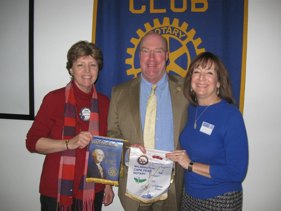 March 6, 2015 - Jack Poland visiting Rotarian from Stafford Rotary Club