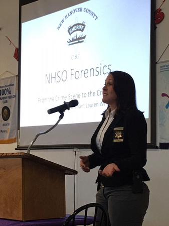 January 17, 2020 Meeting - Lauren White - NHC Sheriff's Office Forensics